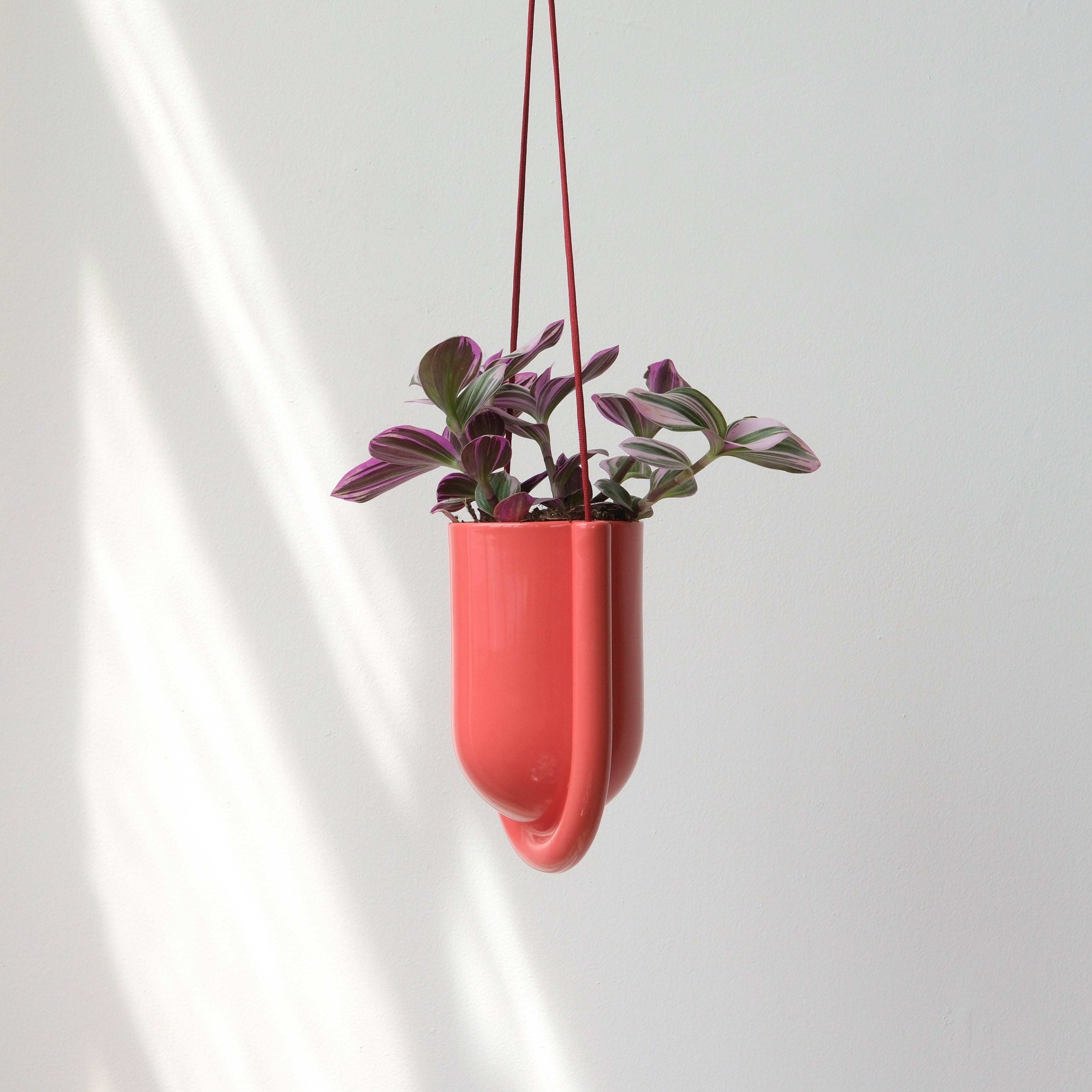 mkono ceramic hanging planter Portico Planter Vermilion